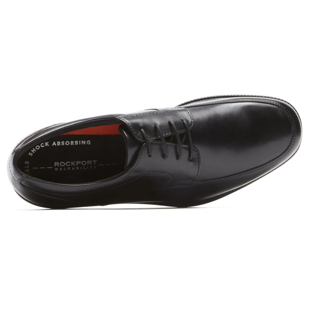 Rockport Finskor Herr Svarta - Charles Road Apron Toe - VEQKL8621